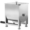 Manual Meat Mixer, 15L Fixed Tank Meat Processing Equipment(Mixing Maximum 15LBS for Meat), Stainless Steel Meat Mixer
