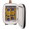 Mini Fridge, 4 Liter/6 Can Small Refrigerator for Beverage Skincare & Cosmetic, AC/DC Cooler & Warmer