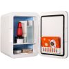 Mini Fridge for Bedroom, 10 Liter/12 Can Portable Fridges, Luxury Small Beverage Refrigerator for Skincare Food Breast Milk Chill
