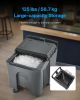 Commercial Ice Bin, 125 lbs Portable Ice Caddy, 31.5 x 22.8 x 29 inch Insulated Ice Carrier with 4 Wheels and Flip Lid, Large Ice Bin for Catering