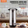 Commercial Coffee Urn, 110 Cups Stainless Steel Large Coffee Dispenser, 1500W 110V Electric Coffee Maker Urn For Quick Brewing