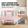 60" Kids Trampoline, 5FT Indoor Outdoor Trampoline, Mini Toddler Recreational Trampolinewith Safety Enclosure Net and Basketball Hoop