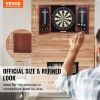 Dartboard and Cabinet Set, Ready-to-Play Bundle Official Size Dartboard Cabinet, Steel Tip Dart Hideaway Cabinet, Features Easy Assembly
