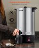 Commercial Coffee Urn, 100 Cup 15 L Hot Beverage Dispenser with Dripless Faucet, Quick-Brewing Stainless Steel Large Commercial Coffee Maker