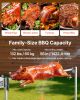 Rotisserie Grill, AC120V 8 Level Height Electric Rotisserie Grill Kit, BBQ Grills Rotisseries Kit with 132 lbs Load Capacity, 38W Motor