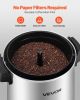 Commercial Coffee Urn, 30 Cup 152oz Hot Beverage Dispenser with Dripless Faucet, 1090W Quick-Brewing Coffee Maker, Automatic Temperature Control