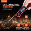 Digital Grill Thermometer, 1 F High-precision thermometer for Grill and Cooking, -58-572 F Measuring Range, IP65 Waterproof 3s measure
